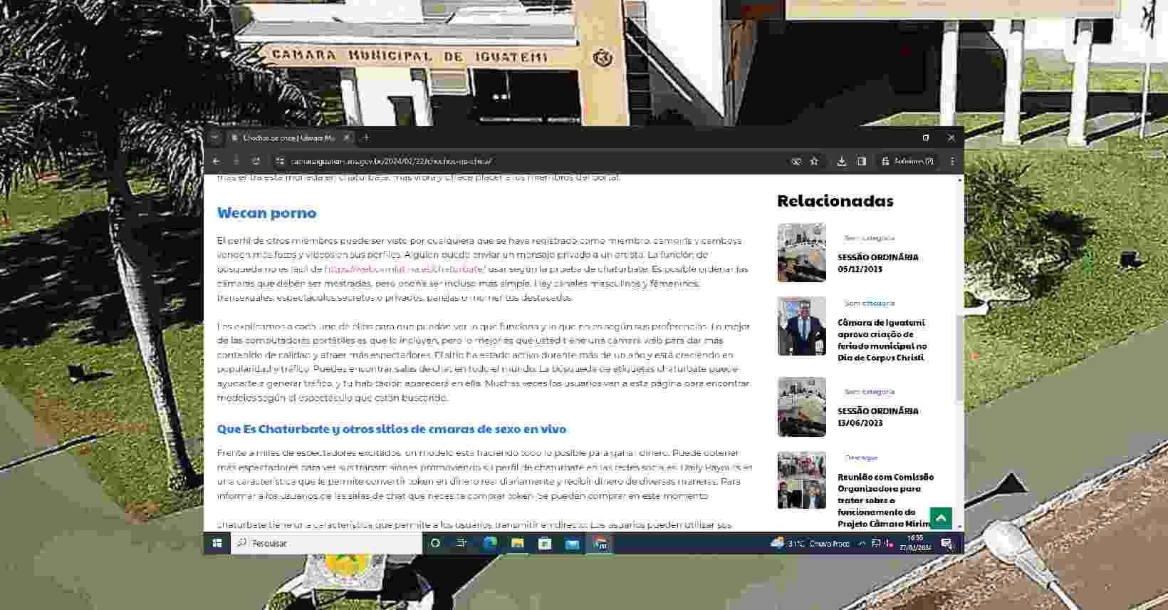 ‘fotos-e-videos’:-site-da-camara-de-iguatemi-divulga-portal-de-conteudo-pornografico