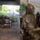 sem-pe-ha-3-anos,-estatua-de-manoel-de-barros-comeca-a-ser-restaurada-em-campo-grande