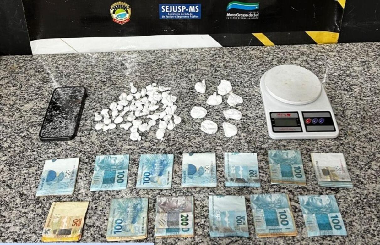 traficante-da-modalidade-'delivery'-e-preso-com-porcoes-de-cocaina-em-dourados