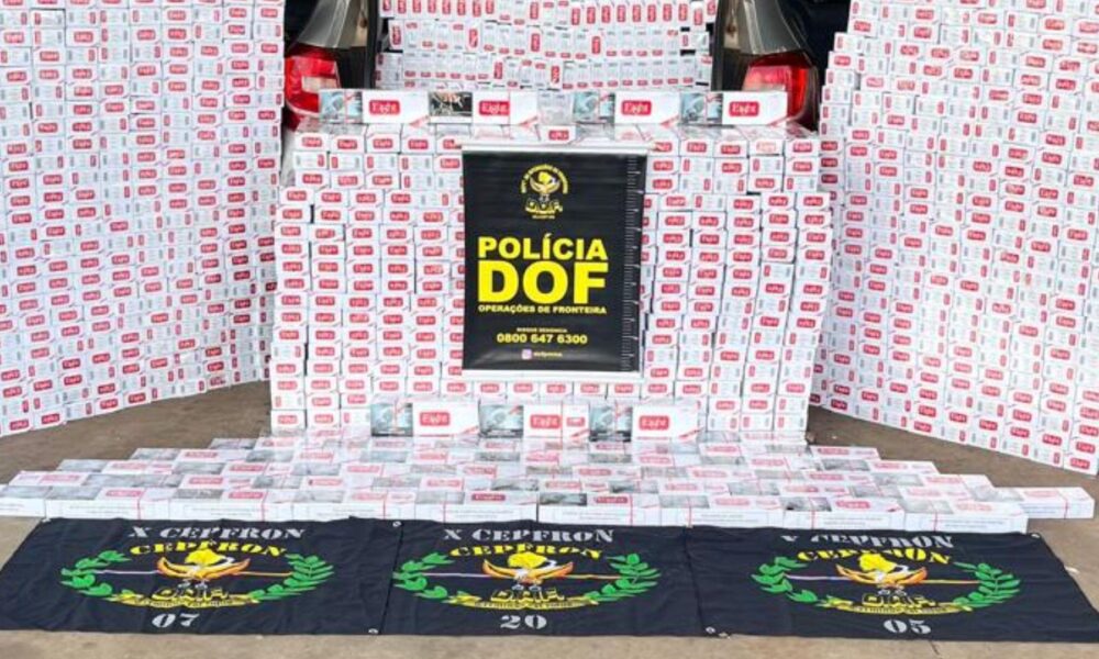 dof-apreende-carro-lotado-com-cigarro-contrabandeando-em-ponta-pora