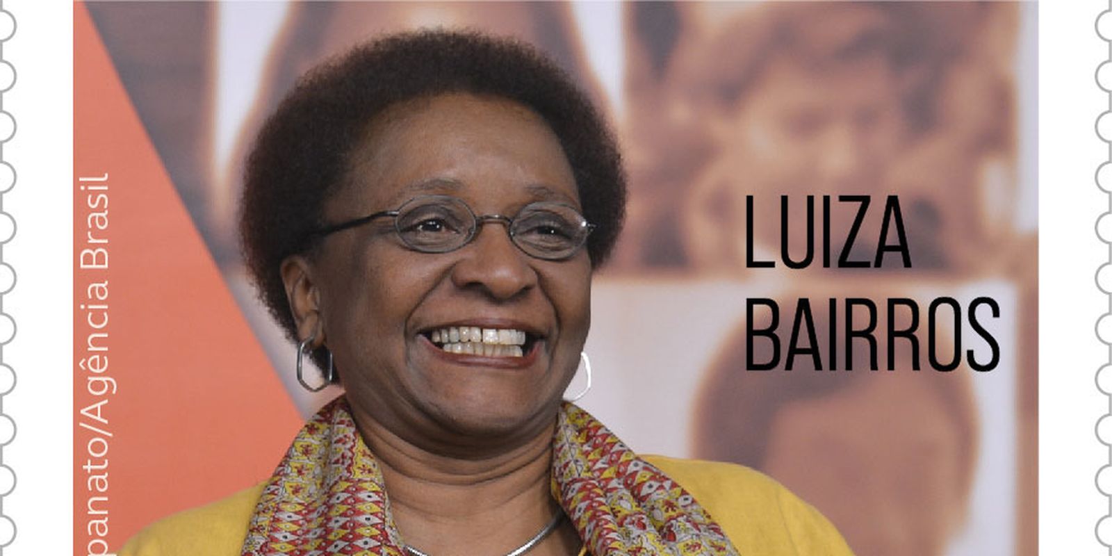 selo-dos-correios-celebra-luiza-bairros,-ex-ministra-e-ativista-negra