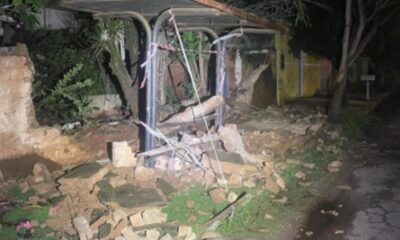 video:-muro-que-ameacava-cair-desaba-sobre-ponto-de-onibus-na-vila-sobrinho