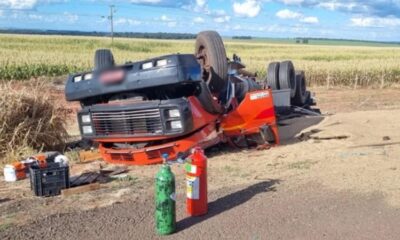 caminhoneiro-morre-prensado-na-cabine-em-acidente-na-br-163