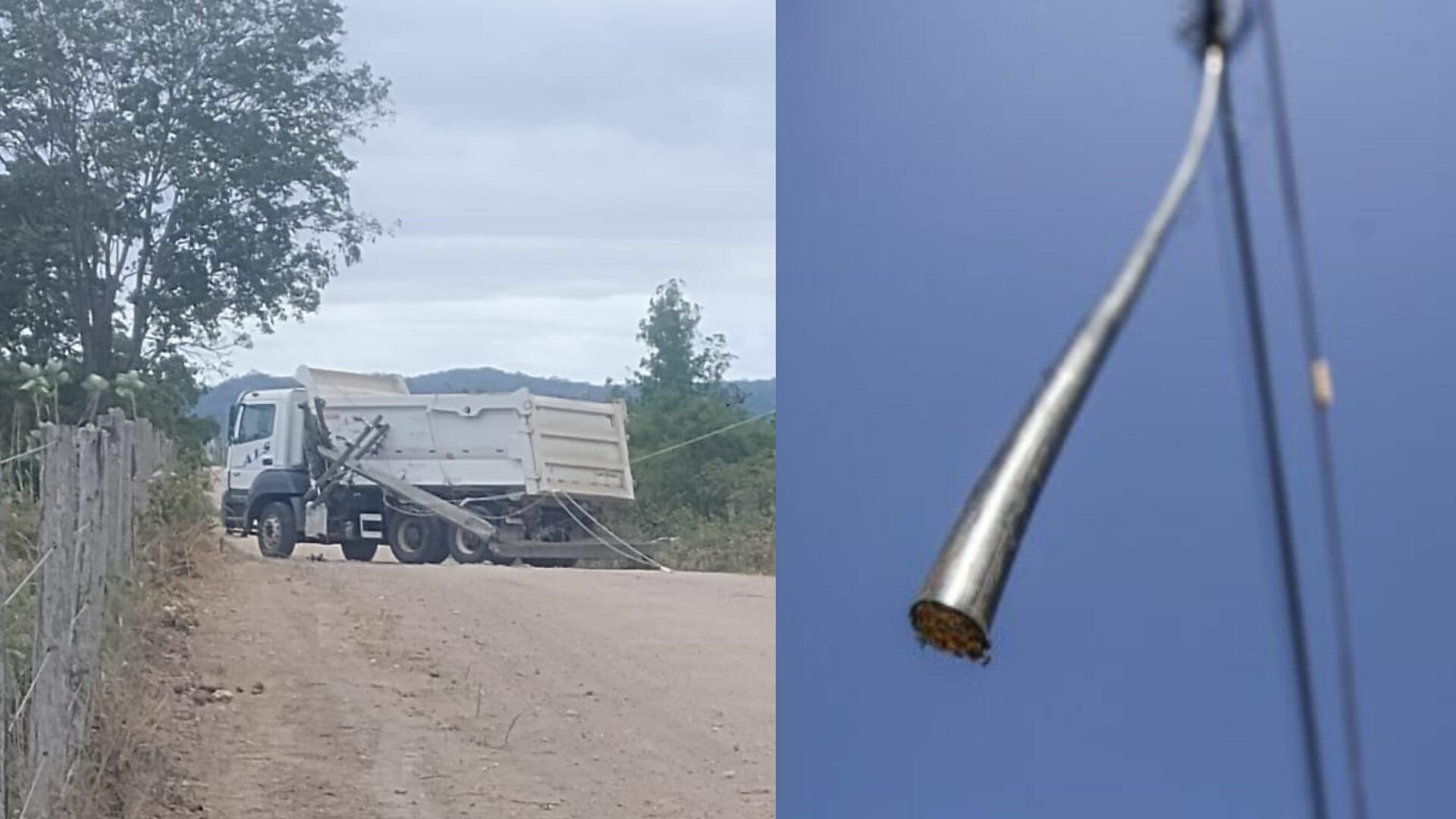 apos-acidente-com-poste-de-energia,-corpo-de-bombeiros-alerta-sobre-choque-eletrico