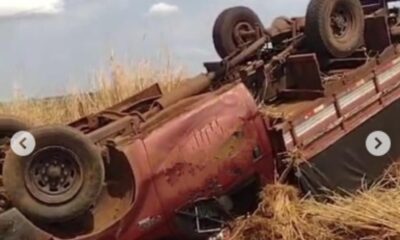 motorista-fica-ferido-em-capotamento-de-caminhonete