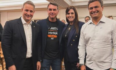 flavio-bolsonaro-se-encontra-com-simone-marquetto,-uma-das-cotadas-para-ser-sua-vice